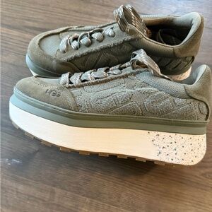 UGG  Marin Lace Logo Women Shoes Burnt Olive